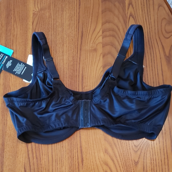 Vanity Fair black full figure underwire bra, size 40DD - NEW - Picture 8 of 8